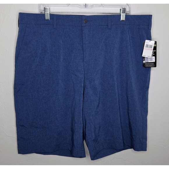 PGA Tour Other - *NEW w/Tags PGA Tour Men's Heather Blue Golf Shorts Size 40 Stretch Straight Fit